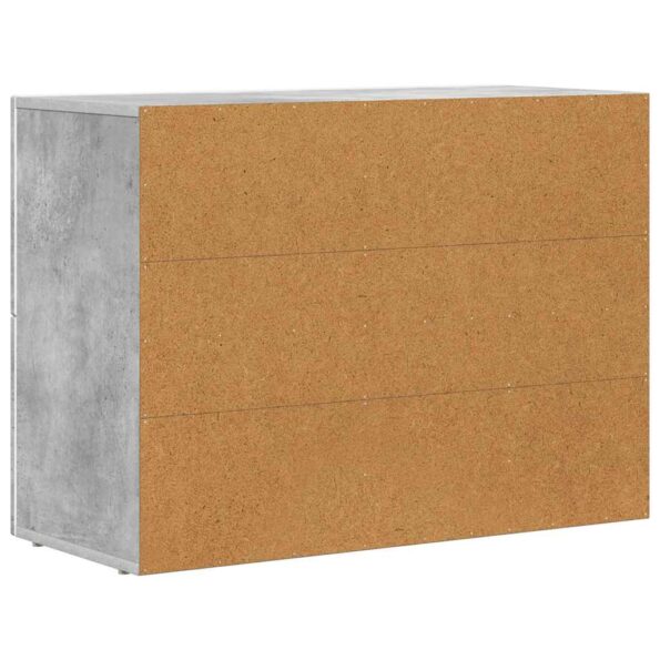 vidaXL Servírovacia skriňa Betónová šedá 80,5 x 35 x 59 cm – Obrázok 8
