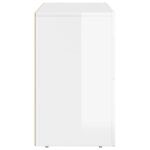 vidaXL Servírovacia skriňa Vysoký lesk bielej 80,5 x 35 x 59 cm – Obrázok 7