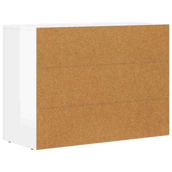 vidaXL Servírovacia skriňa Vysoký lesk bielej 80,5 x 35 x 59 cm – Obrázok 8