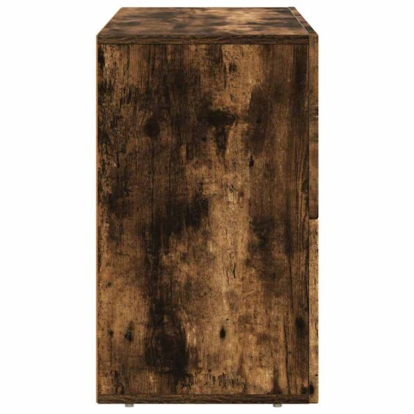 vidaXL Servírovacia skriňa Dymová dub 80,5 x 35 x 59 cm – Obrázok 7