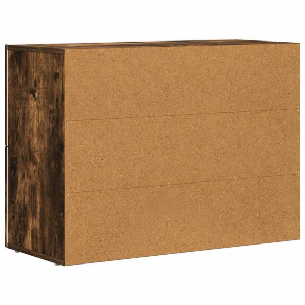 vidaXL Servírovacia skriňa Dymová dub 80,5 x 35 x 59 cm – Obrázok 8