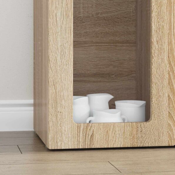 vidaXL Servírovacia skriňa Sonoma dub 59 x 35 x 100,5 cm – Obrázok 5
