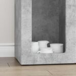 vidaXL Servírovacia skriňa Betónová šedá 59 x 35 x 100,5 cm – Obrázok 5