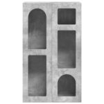 vidaXL Servírovacia skriňa Betónová šedá 59 x 35 x 100,5 cm – Obrázok 6