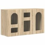 vidaXL Servírovacia skriňa Sonoma dub 100 x 35 x 59 cm – Obrázok 2