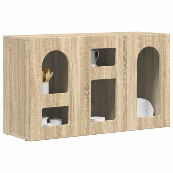 vidaXL Servírovacia skriňa Sonoma dub 100 x 35 x 59 cm – Obrázok 3