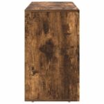 vidaXL Servírovacia skriňa Dymová dub 100 x 35 x 59 cm – Obrázok 6