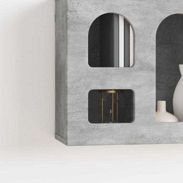 vidaXL Závesná skrinka Betónová šedá 60 x 20 x 40 cm Kompozitné drevo – Obrázok 4