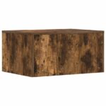 vidaXL Nástenný stôl Dymová dub 60 x 45 x 30 cm Kompozitné drevo – Obrázok 7