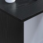 vidaXL Nástenný stôl Čierny dub 80 x 45 x 30 cm Kompozitné drevo – Obrázok 4