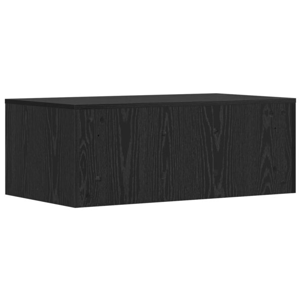 vidaXL Nástenný stôl Čierny dub 80 x 45 x 30 cm Kompozitné drevo – Obrázok 7