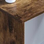 vidaXL Nástenný stôl Dymová dub 80 x 45 x 30 cm Kompozitné drevo – Obrázok 4