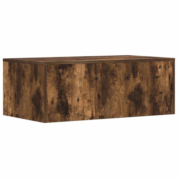 vidaXL Nástenný stôl Dymová dub 80 x 45 x 30 cm Kompozitné drevo – Obrázok 7