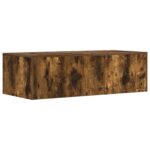 vidaXL Nástenný stôl Dymová dub 100 x 45 x 30 cm Kompozitné drevo – Obrázok 7