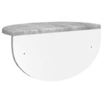 vidaXL Stenná polica Betónová šedá 38 x 19 x 19 cm Kompozitné drevo – Obrázok 7