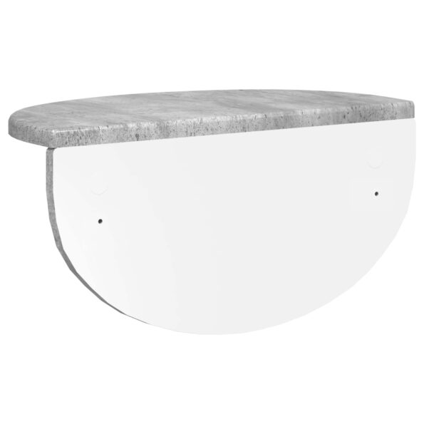 vidaXL Stenná polica Betónová šedá 38 x 19 x 19 cm Kompozitné drevo – Obrázok 7
