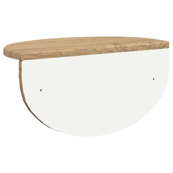 vidaXL Stenná polica Nástenný 2 pcs Remeselný dub 38 x 19 x 19 cm – Obrázok 8