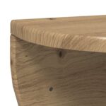 vidaXL Stenná polica Nástenný 2 pcs Remeselný dub 38 x 19 x 19 cm – Obrázok 9