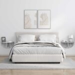 vidaXL Stenná polica Nástenný 2 pcs Betónová šedá 48 x 24 x 24 cm – Obrázok 4