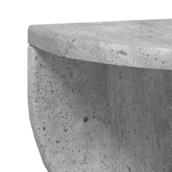 vidaXL Stenná polica Nástenný 2 pcs Betónová šedá 48 x 24 x 24 cm – Obrázok 9