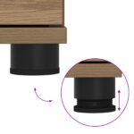 vidaXL Predsieňová lavica s vankúšom Remeselný dub 100 x 38 x 46 cm – Obrázok 10