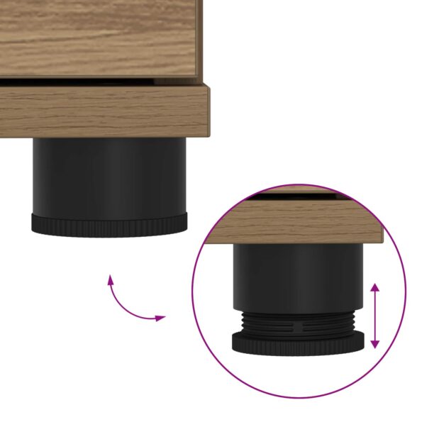 vidaXL Predsieňová lavica s vankúšom Remeselný dub 100 x 38 x 46 cm – Obrázok 10