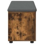 vidaXL Predsieňová lavica s vankúšom Údený Dub 100 x 38 x 46 cm – Obrázok 7