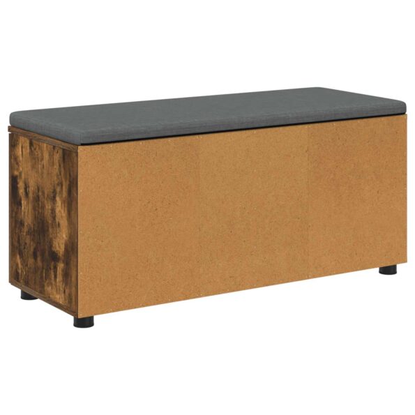 vidaXL Predsieňová lavica s vankúšom Údený Dub 100 x 38 x 46 cm – Obrázok 8
