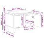 vidaXL Predsieňová lavica s vankúšom Betónová šedá 60 x 38 x 46 cm – Obrázok 11