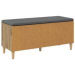 vidaXL Predsieňová lavica s vankúšom Remeselný dub 60 x 38 x 46 cm – Obrázok 8