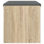 vidaXL Predsieňová lavica s vankúšom Sonoma dub 60 x 38 x 46 cm – Obrázok 6