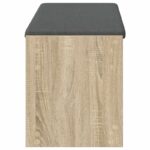 vidaXL Predsieňová lavica s vankúšom Sonoma dub 100 x 38 x 46 cm – Obrázok 6