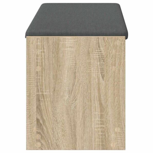 vidaXL Predsieňová lavica s vankúšom Sonoma dub 100 x 38 x 46 cm – Obrázok 6