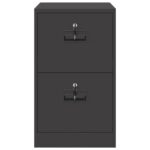 vidaXL Skriňa na dokumenty so zásuvkou Čierna 44 x 50 x 106.5 cm – Obrázok 7