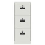 vidaXL Skriňa na dokumenty so zásuvkou Biela 44 x 50 x 106.5 cm – Obrázok 7