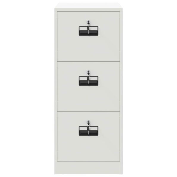 vidaXL Skriňa na dokumenty so zásuvkou Biela 44 x 50 x 106.5 cm – Obrázok 7