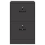 vidaXL Skriňa na dokumenty so zásuvkou Čierna 44 x 50 x 106.5 cm – Obrázok 7