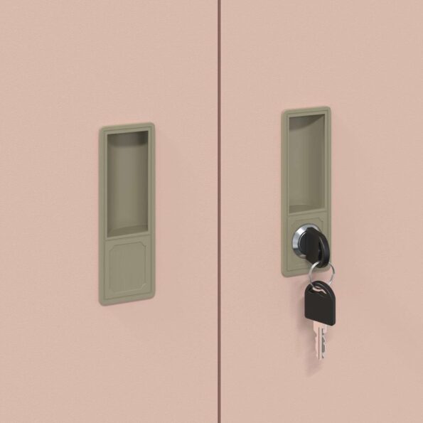 vidaXL Úložná skrinka Ružová 80 x 40 x 90 cm Studenokoľajná oceľ – Obrázok 9