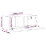 vidaXL TV nástenná skriňa Biela 60 x 31 x 29,5 cm Kompozitné drevo – Obrázok 13