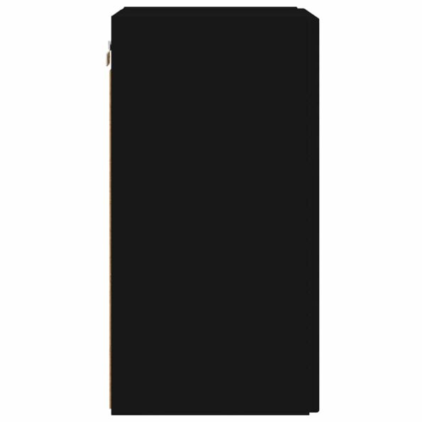 vidaXL TV nástenná skriňa Nástenný 2 pcs Čierna 30 x 31 x 60 cm – Obrázok 8