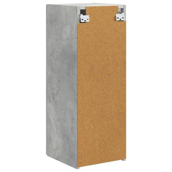 vidaXL TV nástenná skriňa Betónová 30 x 31 x 80 cm Kompozitné drevo – Obrázok 8