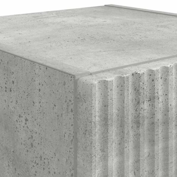 vidaXL TV nástenná skriňa Betónová 30 x 31 x 80 cm Kompozitné drevo – Obrázok 9