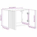 vidaXL TV nástenná skriňa Čierna 59,5 x 31 x 40 cm Kompozitné drevo – Obrázok 12