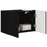 vidaXL TV nástenná skriňa Čierna 59,5 x 31 x 40 cm Kompozitné drevo – Obrázok 3