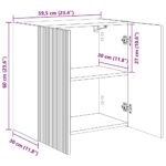 vidaXL TV nástenná skriňa Nástenný Remeselný dub 59,5 x 31 x 60 cm – Obrázok 13