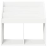vidaXL Detský regál Biela 72,5 x 29,5 x 69 cm Kompozitné drevo – Obrázok 6