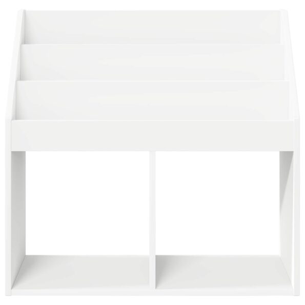 vidaXL Detský regál Biela 72,5 x 29,5 x 69 cm Kompozitné drevo – Obrázok 6