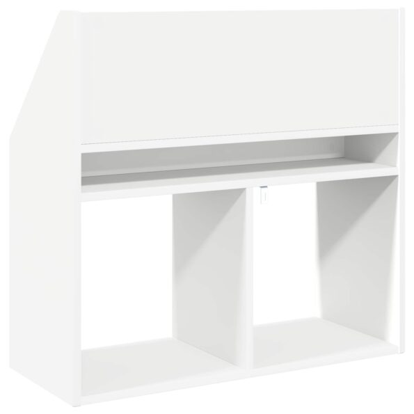 vidaXL Detský regál Biela 72,5 x 29,5 x 69 cm Kompozitné drevo – Obrázok 8