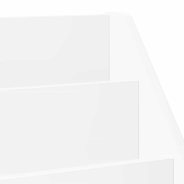 vidaXL Detský regál Biela 72,5 x 29,5 x 69 cm Kompozitné drevo – Obrázok 9