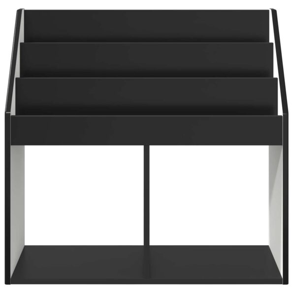 vidaXL Detský regál Čierna 72,5 x 29,5 x 69 cm Kompozitné drevo – Obrázok 6